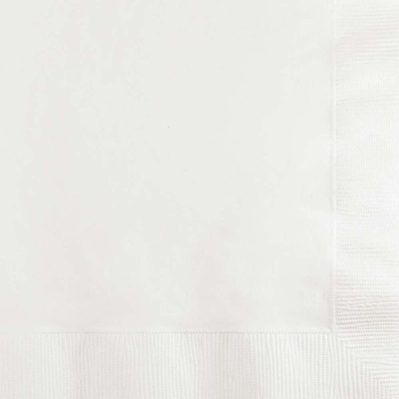 600/Case Beverage Napkin 2ply - White - Solid Color Party Tableware by Creative Converting