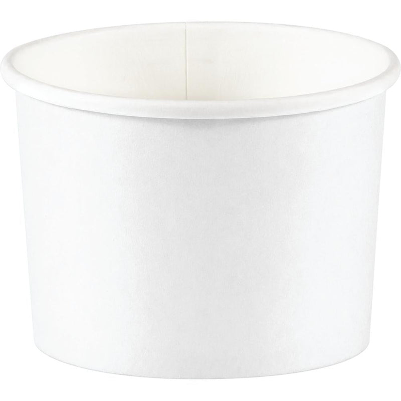 Bulk 96 pc White Treat Cups - Solid Color Party Tableware by Creative Converting