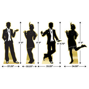 GREAT 20'S DANCER SILHOUETTE STAND-UPS