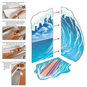 Luau Surfing Photo Prop Instructions