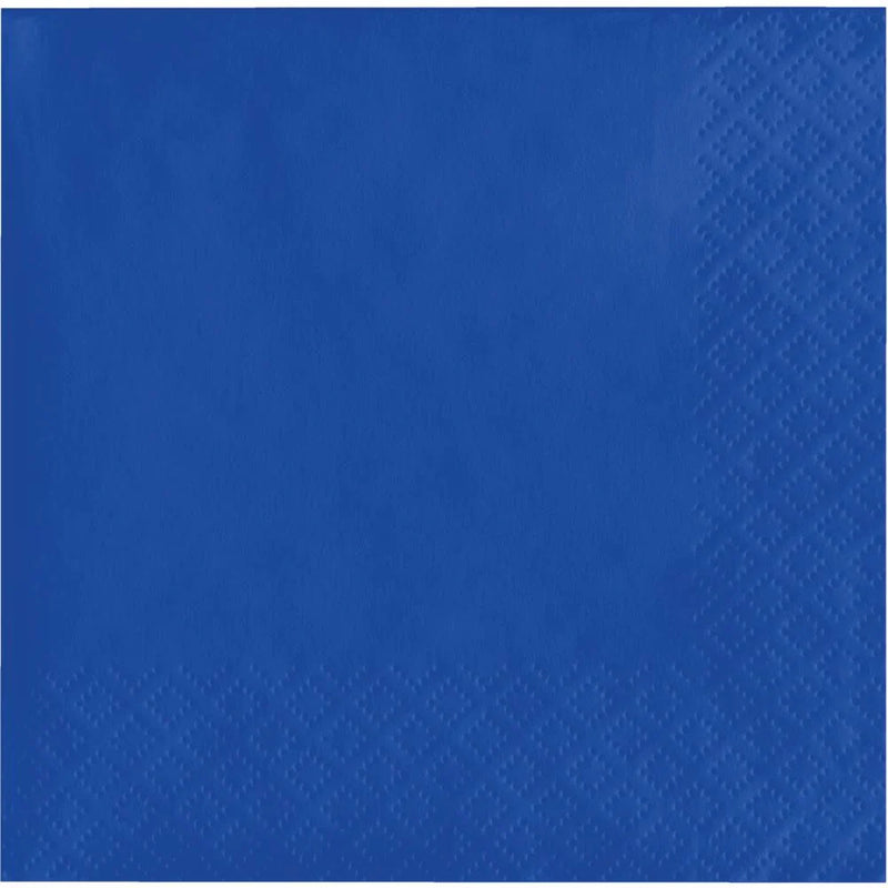 Bulk 240 pc Cobalt Blue Value Friendly Luncheon Napkins - Solid Color Party Tableware by Creative Converting