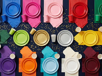 Solid Color Party Tableware