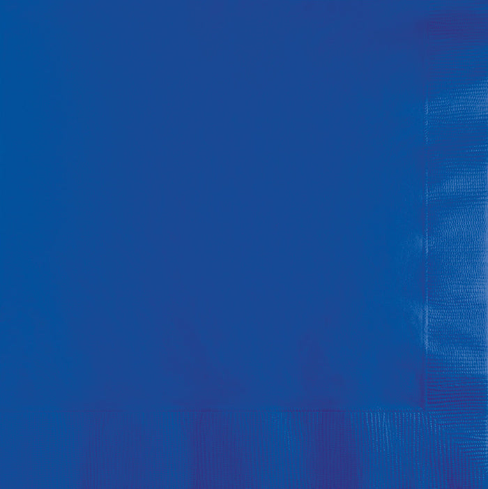 Bulk 1200 pc Cobalt Blue 2 Ply Beverage Napkins - Solid Color Party Tableware by Creative Converting