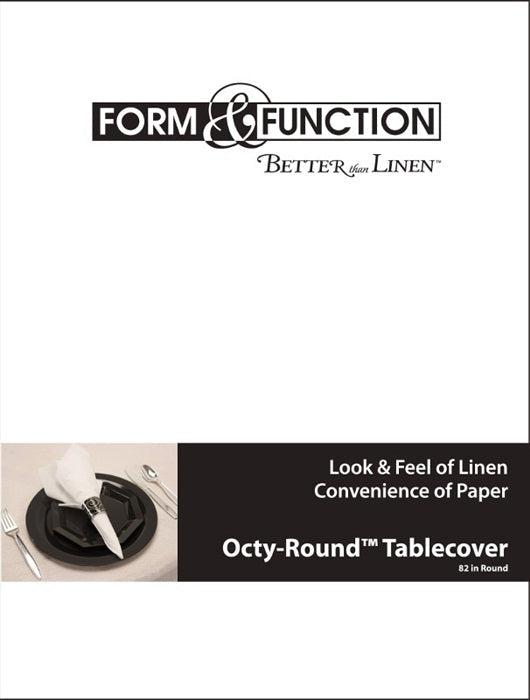 Bulk 12 pc White Better than Linen Round - Solid Color Party Tableware by Creative Converting