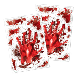 Beistle Halloween Blood Splatter Clings (2 Sheets/Pkg)