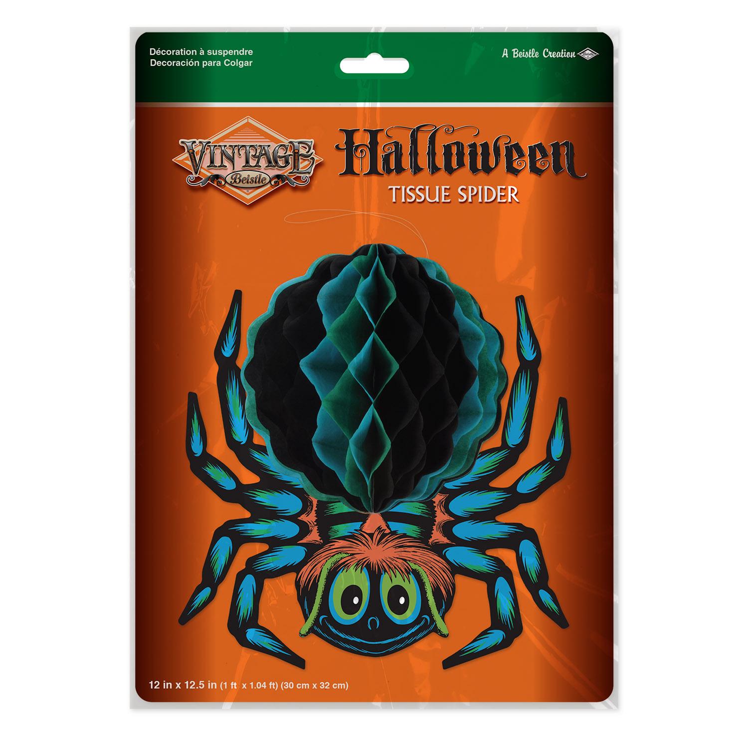 Beistle Vintage Halloween Tissue Spider