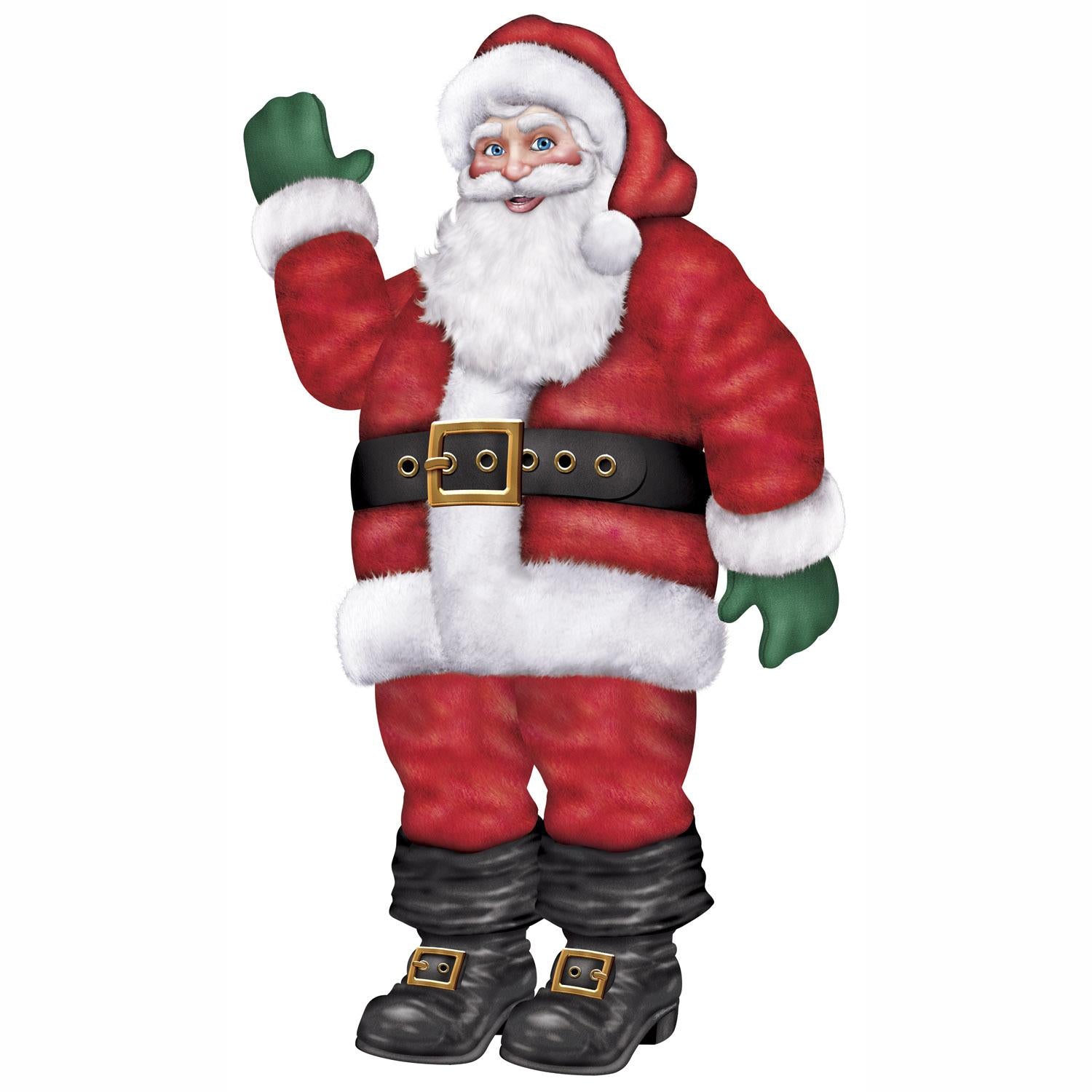 Beistle 66 inch Tall Jointed Santa Christmas Decoration