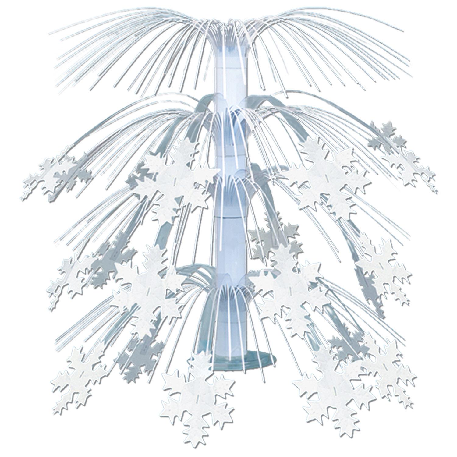 Beistle Christmas Snowflake Cascade Centerpiece