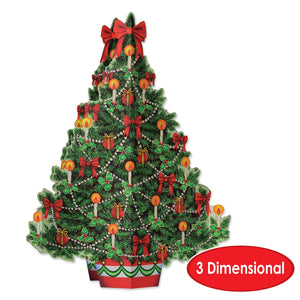 Bulk 3-D Christmas Tree Centerpiece (Case of 12) by Beistle