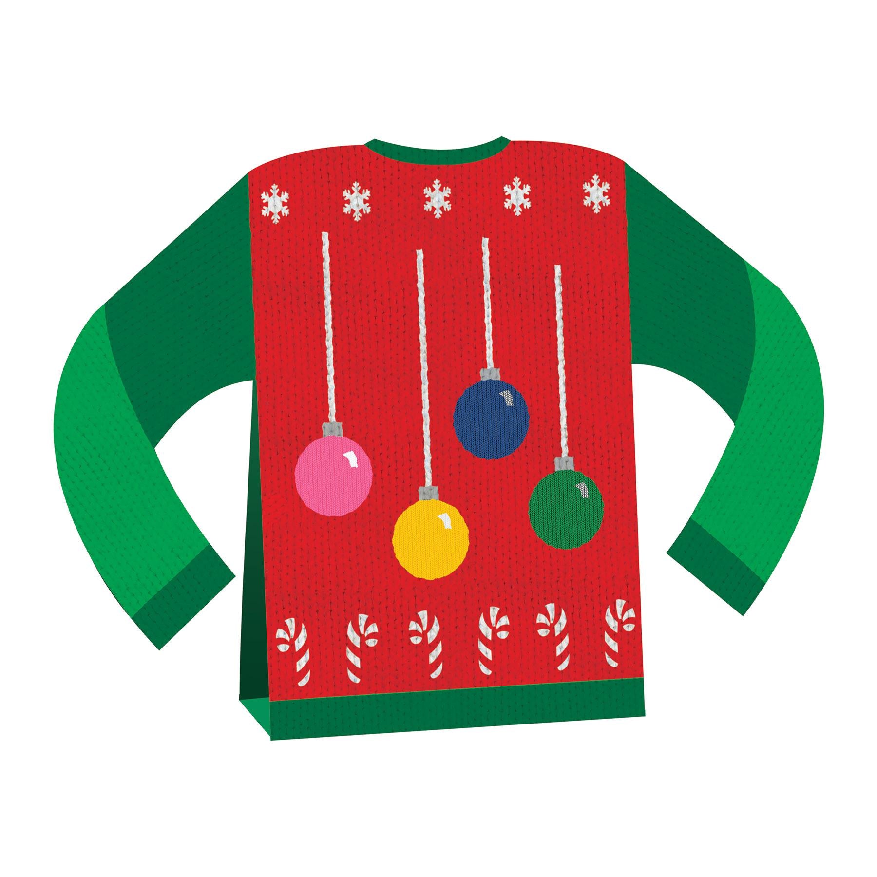 Beistle Christmas 3-D Ugly Sweater Centerpiece