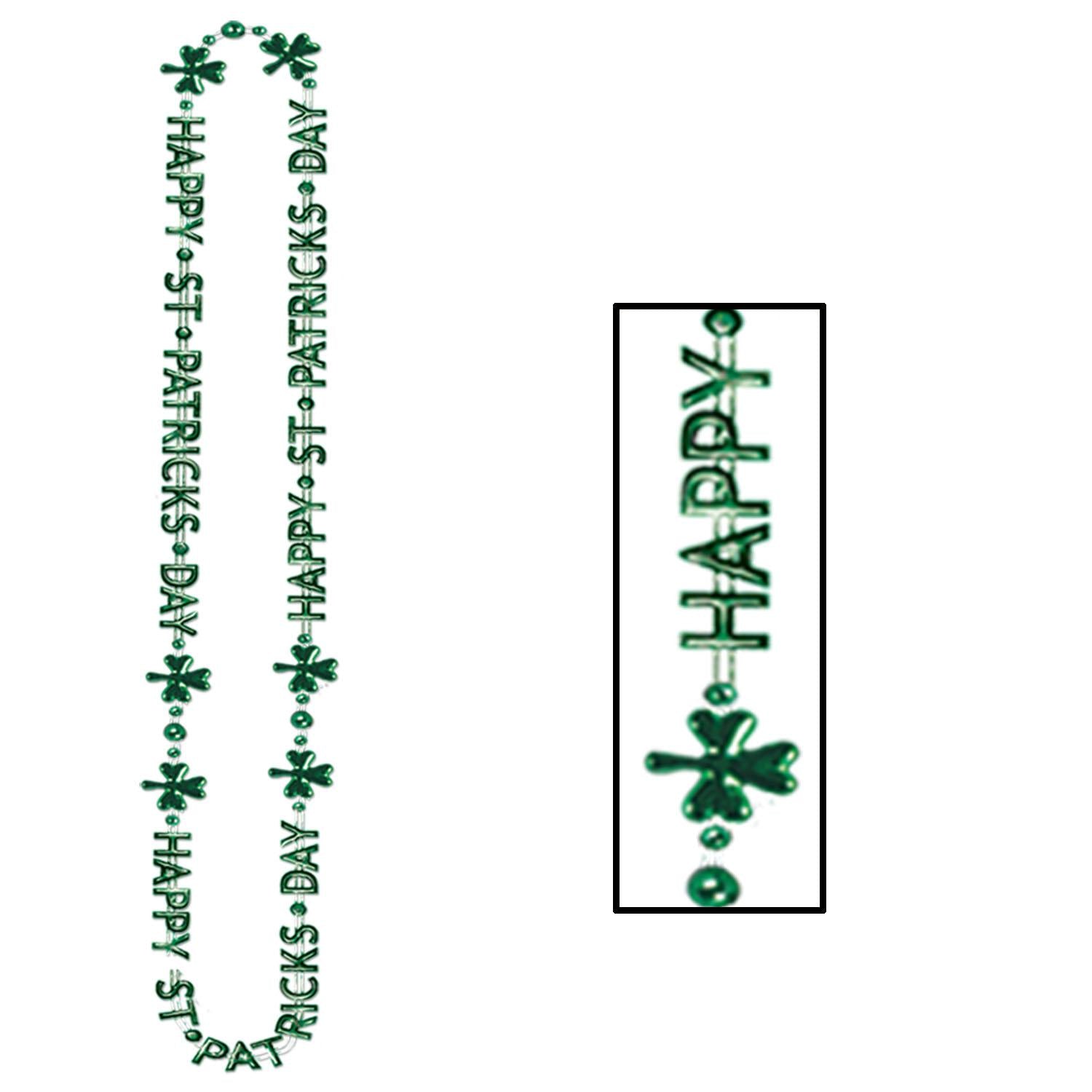 Beistle St Patrick's Day Bead Necklaces