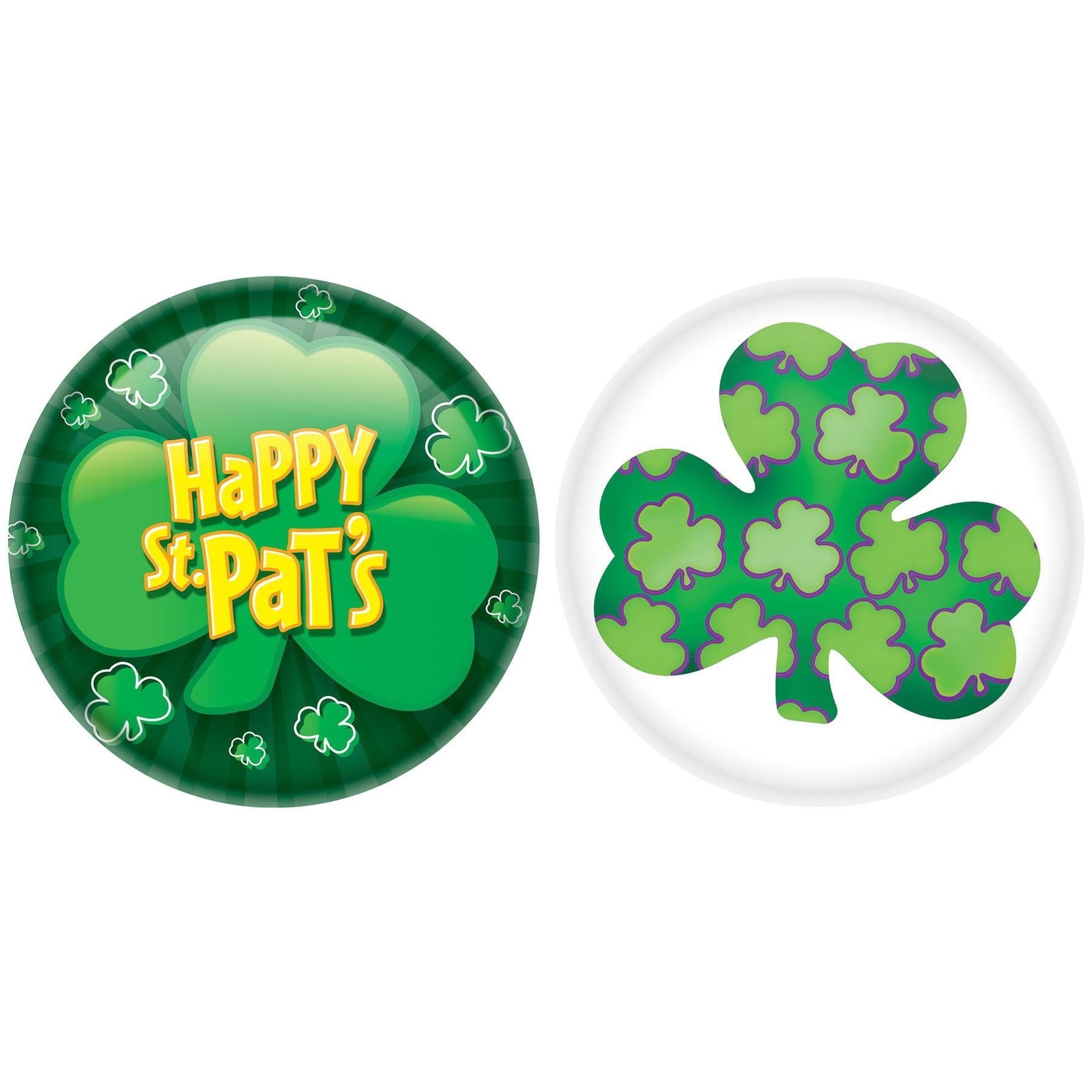 St Patrick's Day Buttons - St. Patricks Decor - 2 Inch