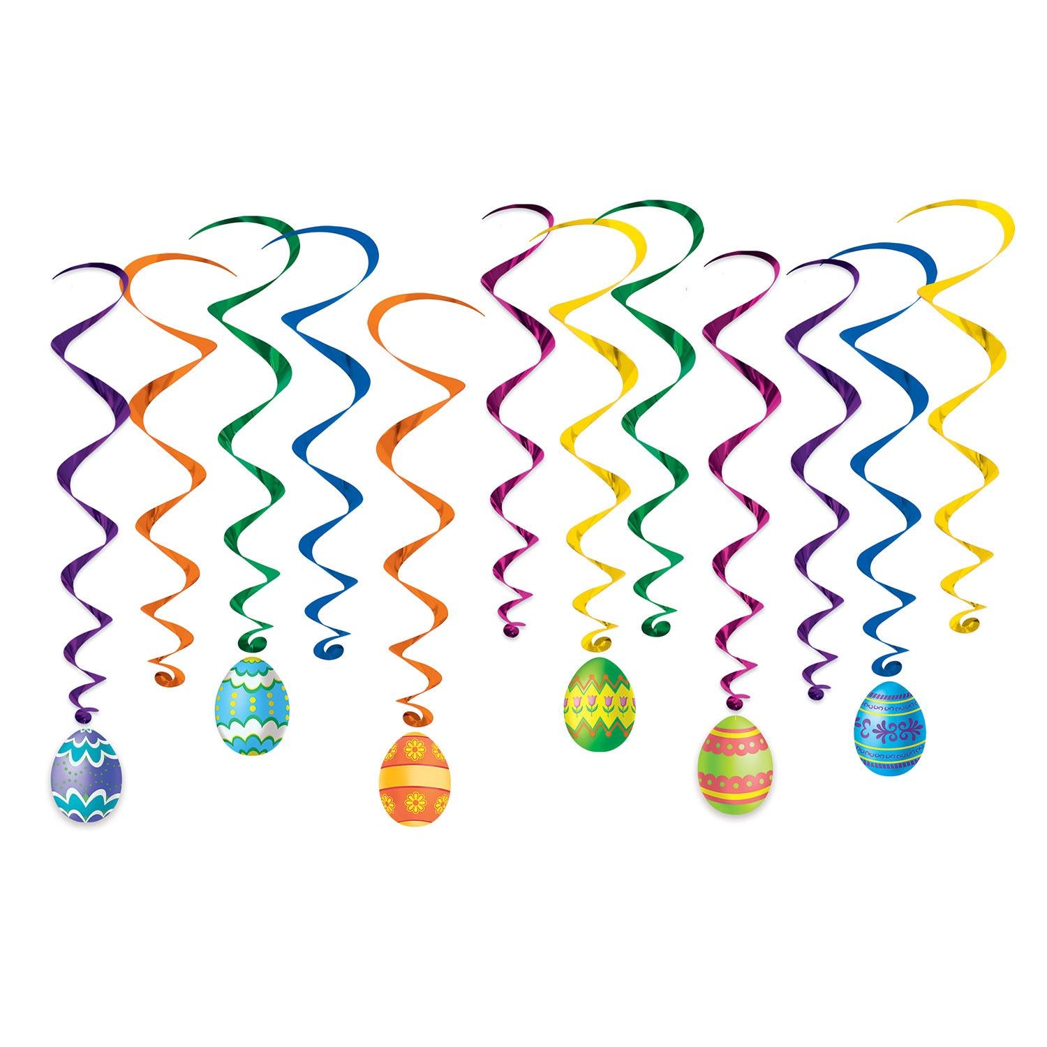 Beistle Easter Egg Whirls (12/Pkg)