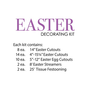 Bulk Easter Trimorama Kit 36 Pieces (1 kit/case) by Beistle
