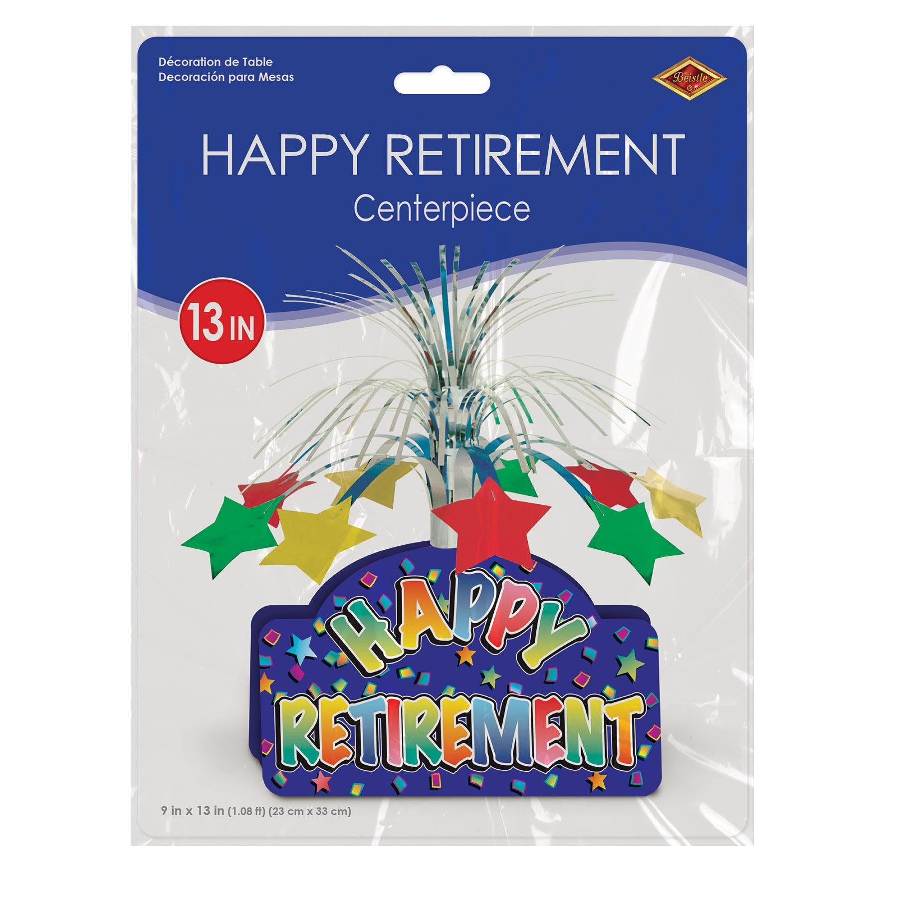 Beistle Happy Retirement Party Centerpiece