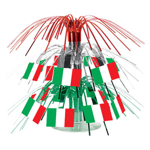 Beistle Italian Flag Mini Party Cascade Centerpiece
