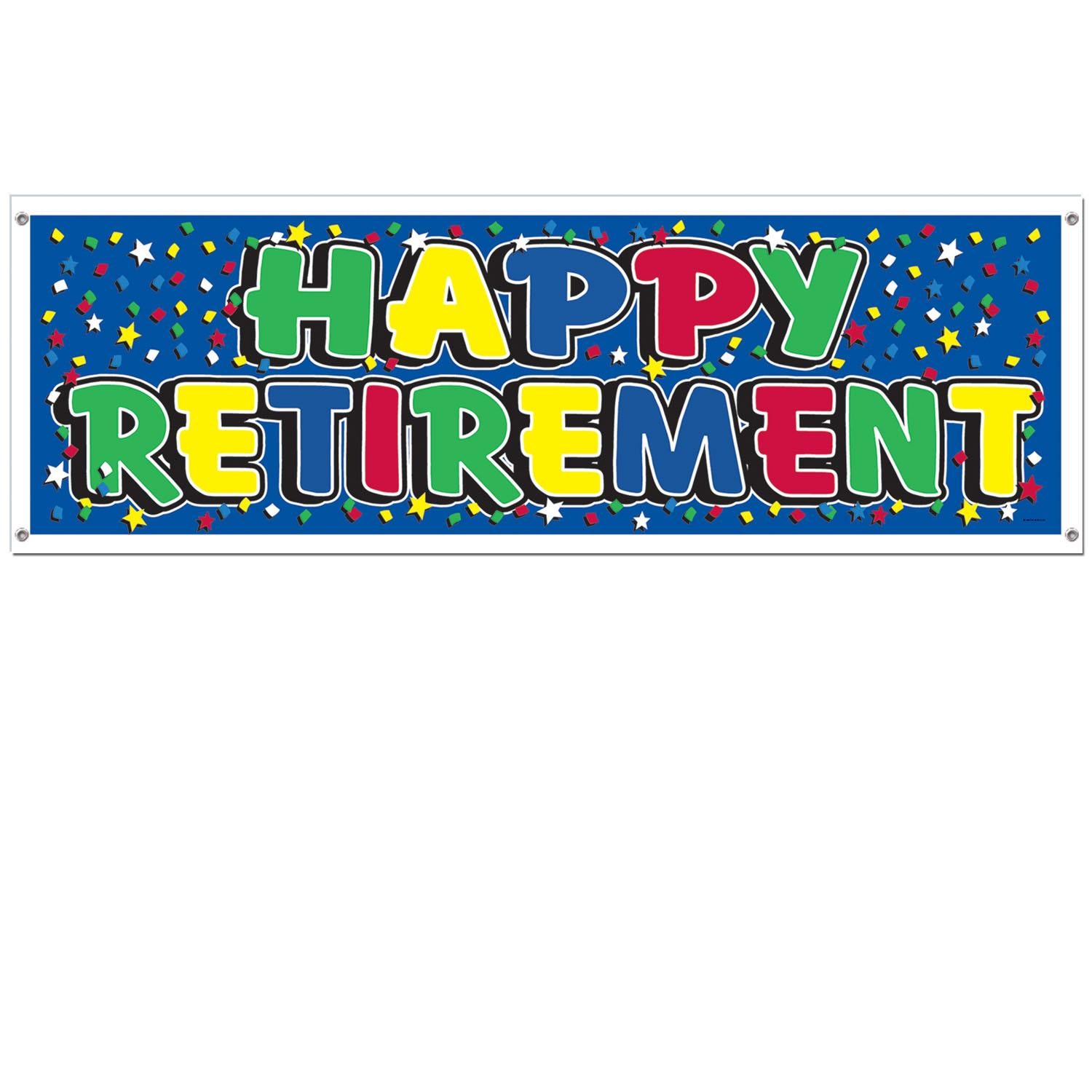 Beistle Happy Retirement Party Sign Banner
