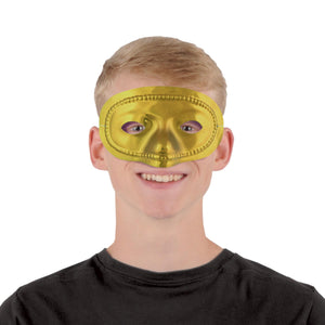 Mardi Gras Party Supplies - Metallic Half Mask - gold
