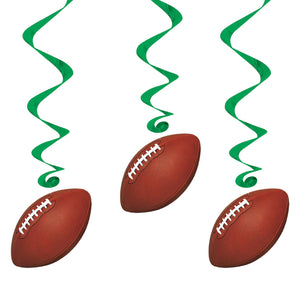 Bulk Football Party Hanging Whirls (Case of 30) by Beistle