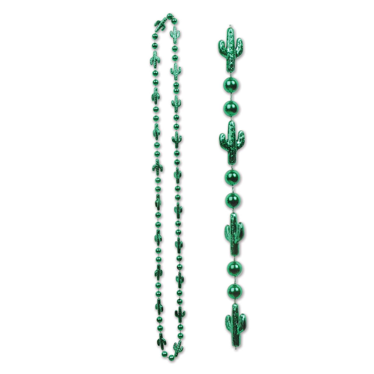 Beistle Cactus Bead Necklaces (6/Pkg)