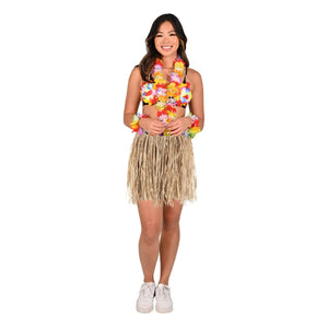 Luau Party Supplies - Teen Raffia Hula Skirt - natural