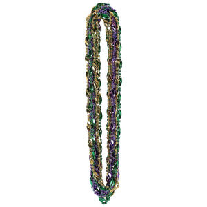 Beistle Mardi Gras Swirl Bead Necklaces (12/Pkg)