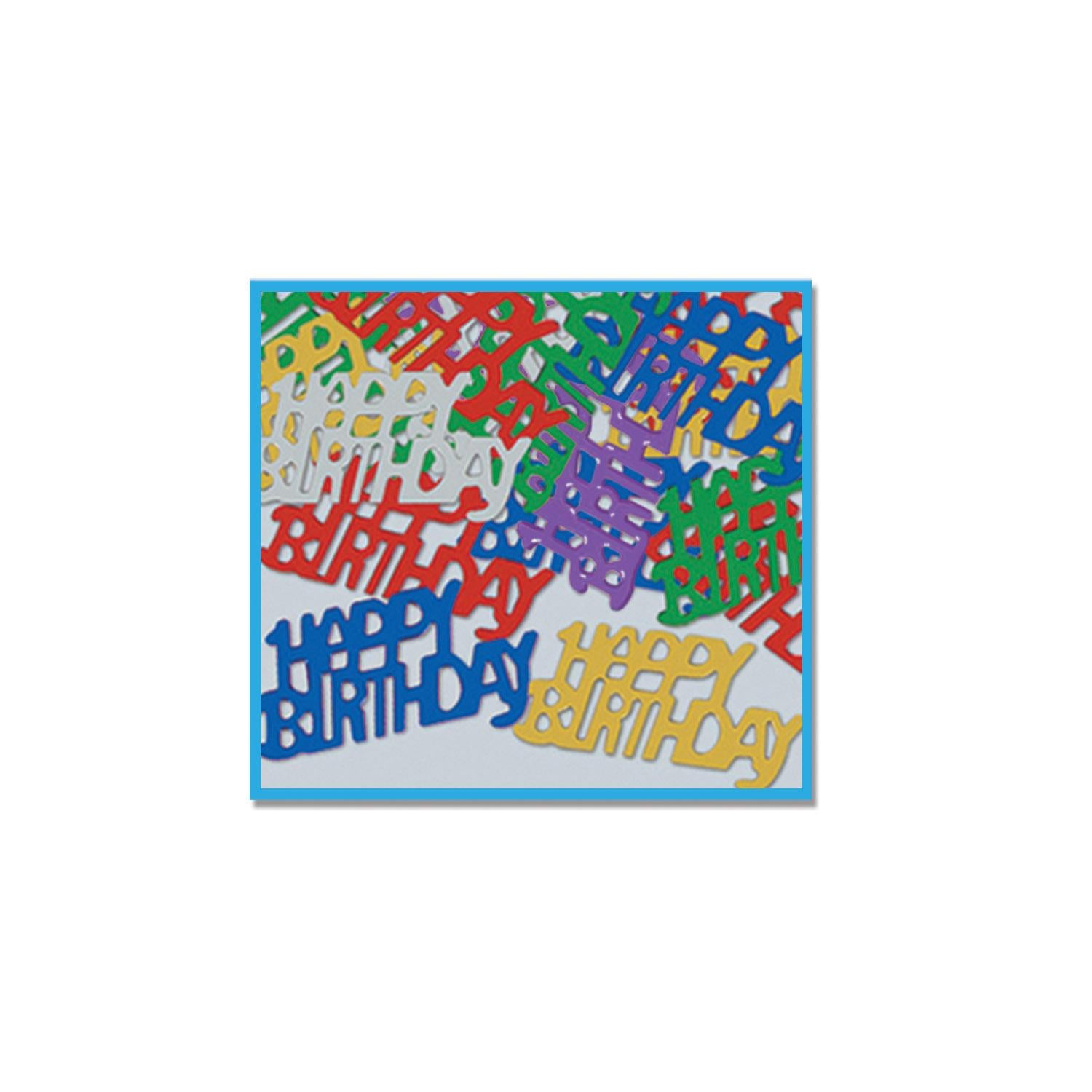 Beistle Happy Birthday Confetti (0.5 Oz/Pkg)