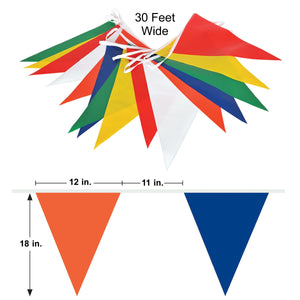 Patriotic Party Supplies - Outdoor Pennant Banner