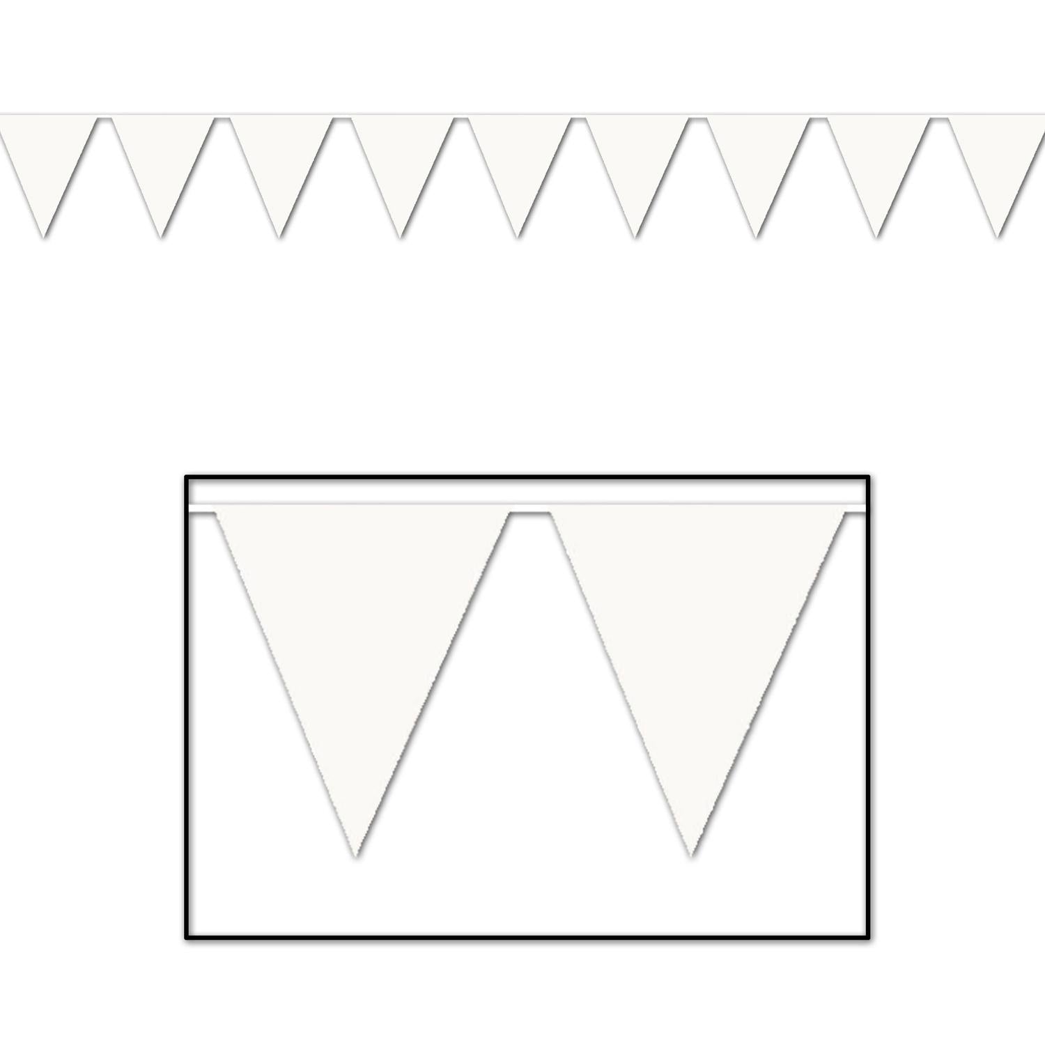 Beistle White Party Pennant Banner