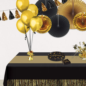 Metallic Wrapped Balloon Weight gold (Case of 12) Party Decorations in Bulk