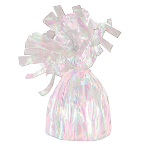 Beistle Metallic Wrapped Party Balloon Weight - opalescent