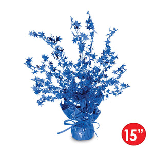 Party Decorations - Star Gleam 'N Burst Centerpiece - blue