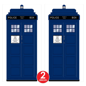 Police Call Box Door Cover, party supplies, decorations, The Beistle Company, British, Bulk, Other Party Themes, Olympic Spirit - International Party Themes, British Themed Decorations 