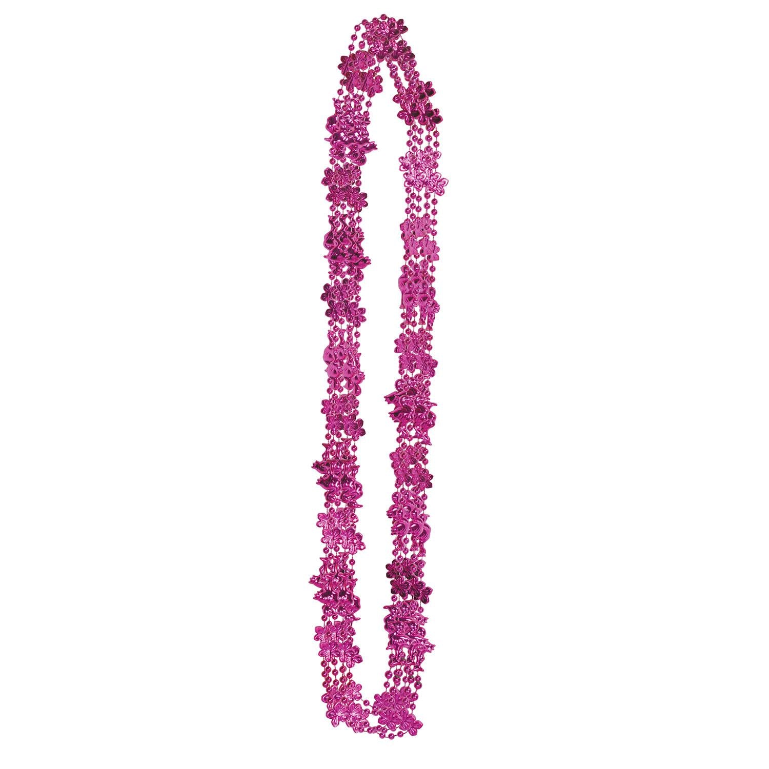 Luau Party Flamingo & Hibiscus Bead Necklaces (6/Pkg)