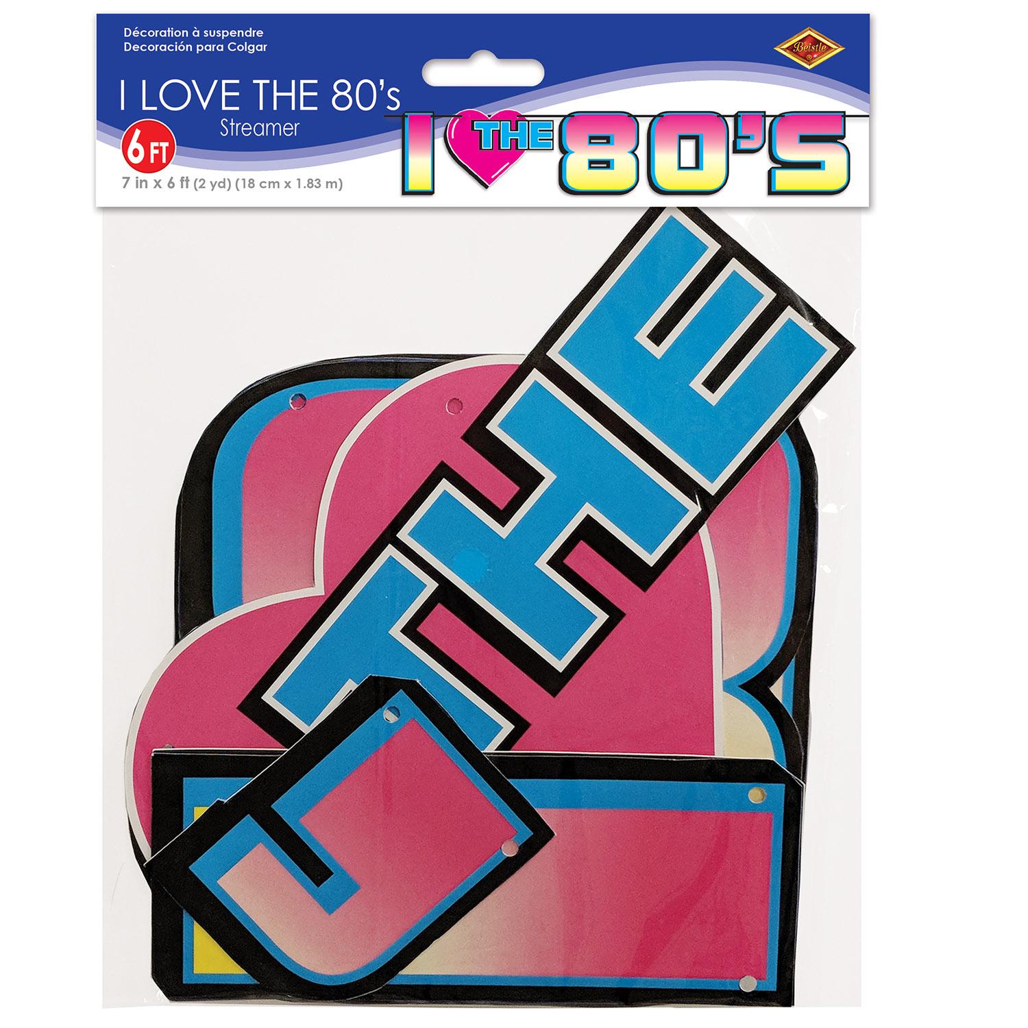 Beistle I Love The 80's Party Streamer