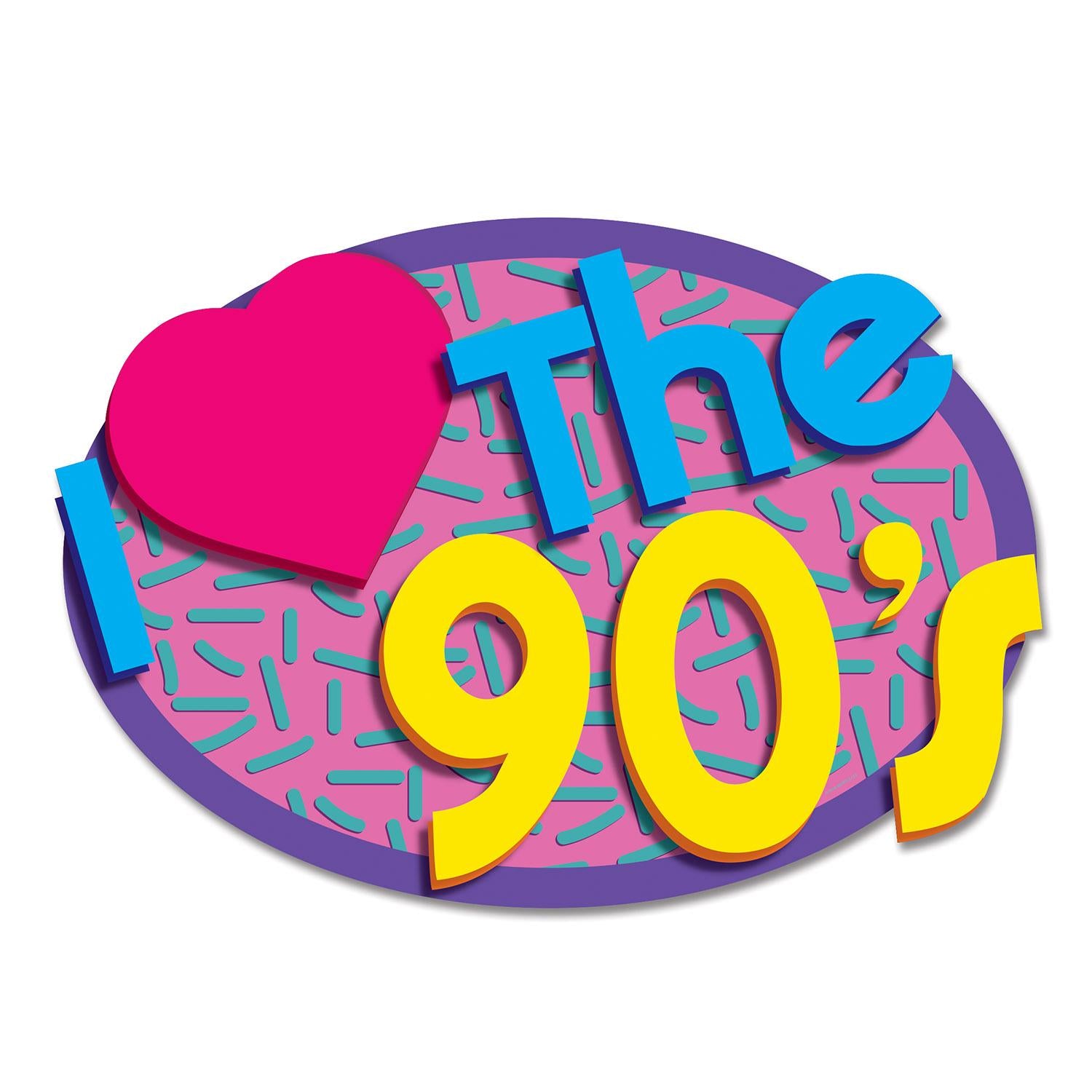 Beistle I Love The 90's Party Cutouts (2/Pkg)
