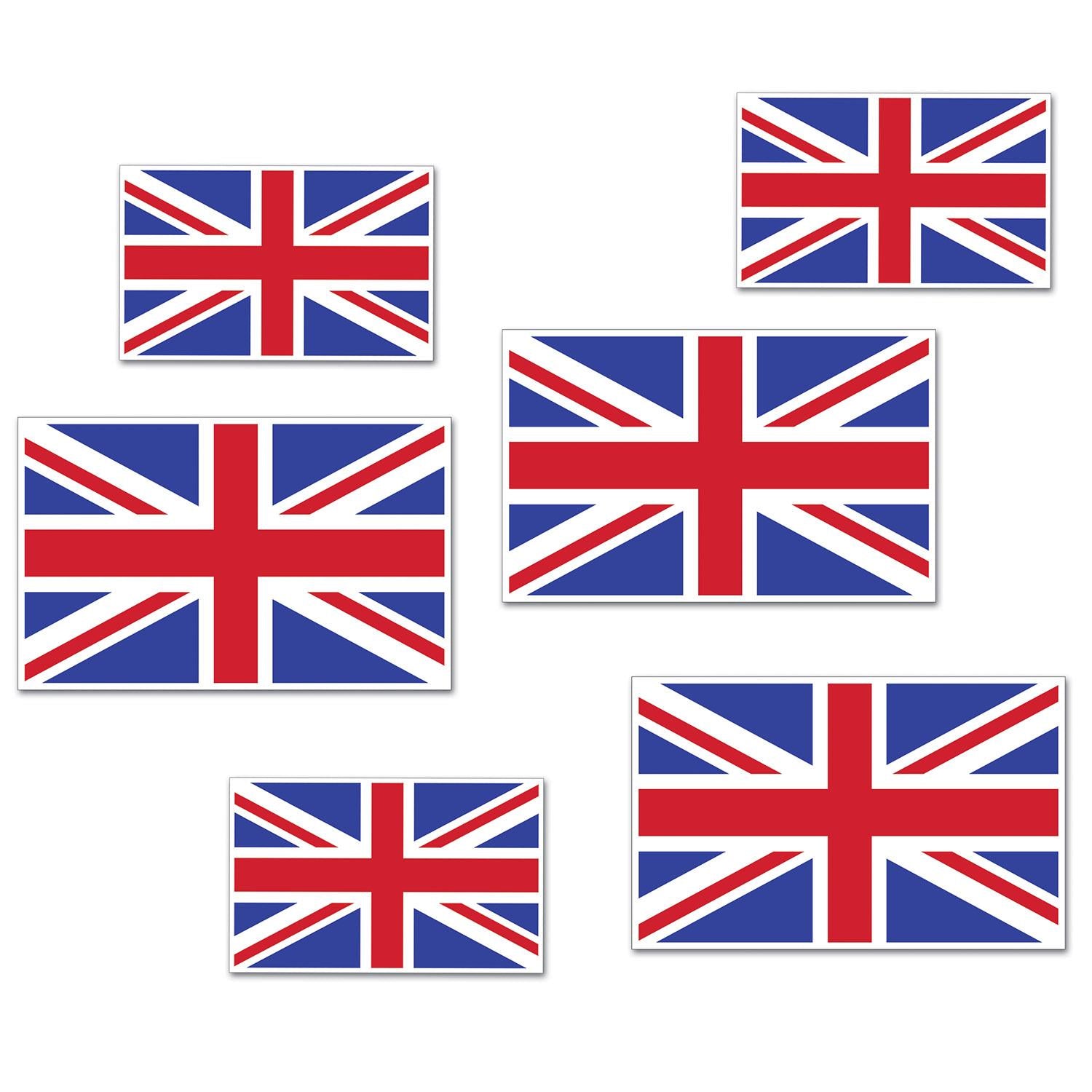 Beistle British Flag Party Cutouts (6/Pkg)