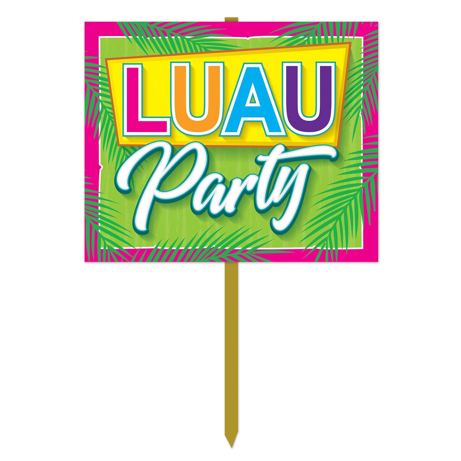Beistle Luau Party Yard Sign