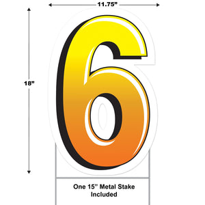 Bulk Plastic 6 Yard Sign (Case of 3) by Beistle