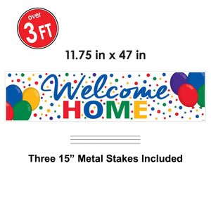 Bulk Plastic Jumbo Welcome Home Yard Sign (Case of 6) by Beistle
