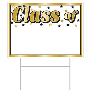 Beistle Graduation Party Plastic Class Of Yard Sign