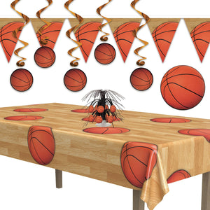 Bulk Basketball Theme Tablecover (Case of 12) by Beistle
