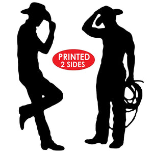 Bulk Cowboy Silhouettes (Case of 24) by Beistle