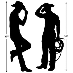 Bulk Cowboy Silhouettes (Case of 24) by Beistle