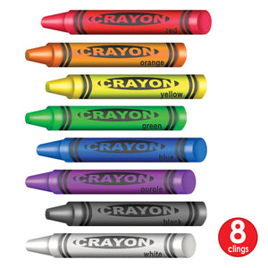 Crayons Peel 'N Place Clings