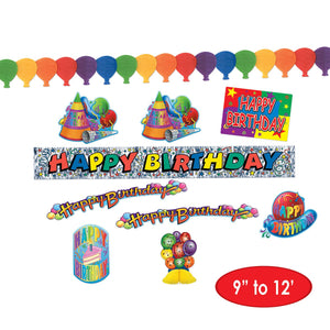 Bulk Happy Birthday Party Kit (6 Kits per Case) by Beistle