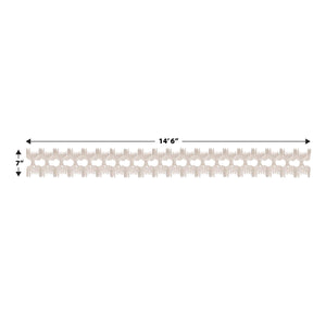 Party Decorations - Packaged Pageant Garland - white