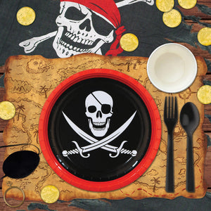 Bulk Pirate Party Plastic Treasure Map (Case of 12) by Beistle