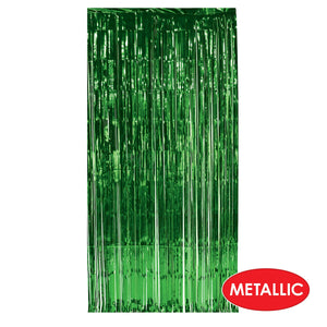 Bulk 1-Ply Gleam 'N Curtain green (Case of 6) by Beistle