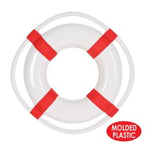 Nautical Party Supplies - Plastic Life Preserver 1 Sided